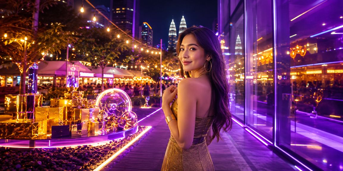 Suasana kasino hiburan mewah di Kuala Lumpur dengan meja poker betboom dalam talian