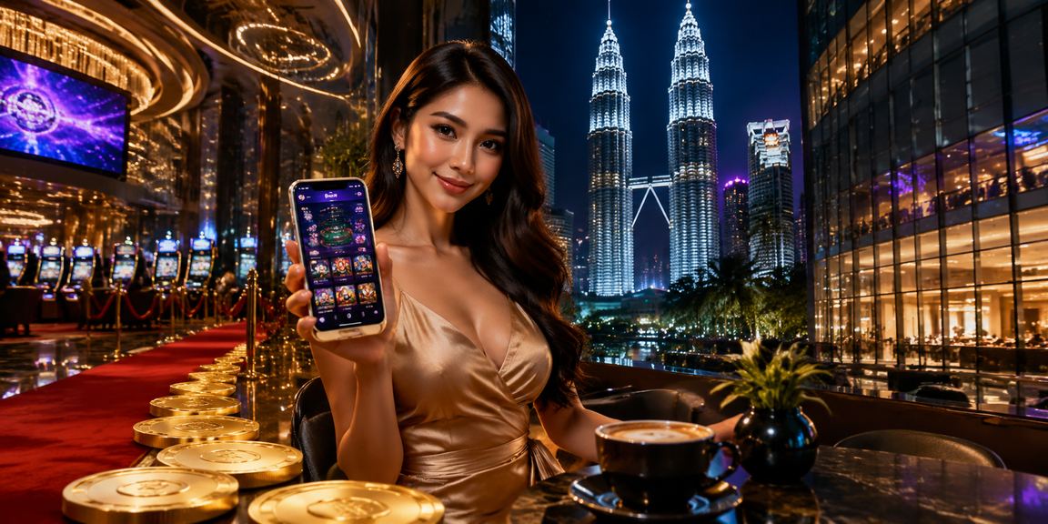 Pengguna mengakses kasino mudah alih betboom dari Kuala Lumpur dengan antara muka bahasa Melayu