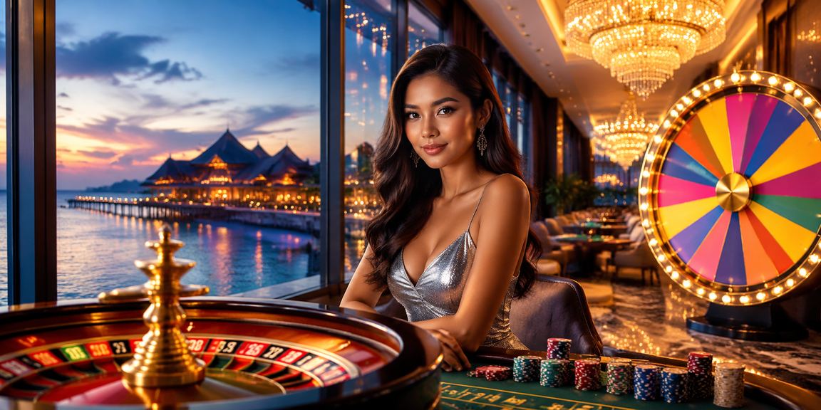 Pemain dari Terengganu bermain roulette dalam talian betboom dengan suasana kasino moden
